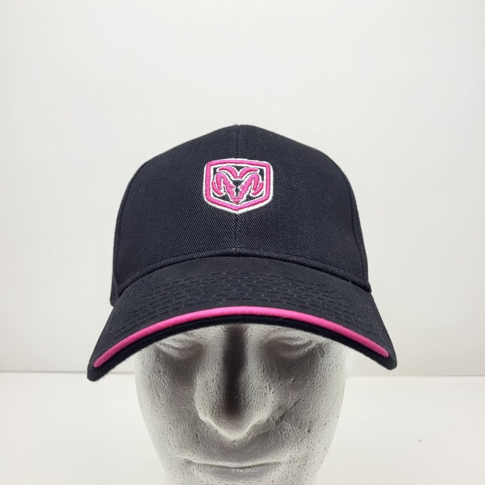 New Dodge Black & Pink Baseball Cap‎ Hat OSFM -Without Tags